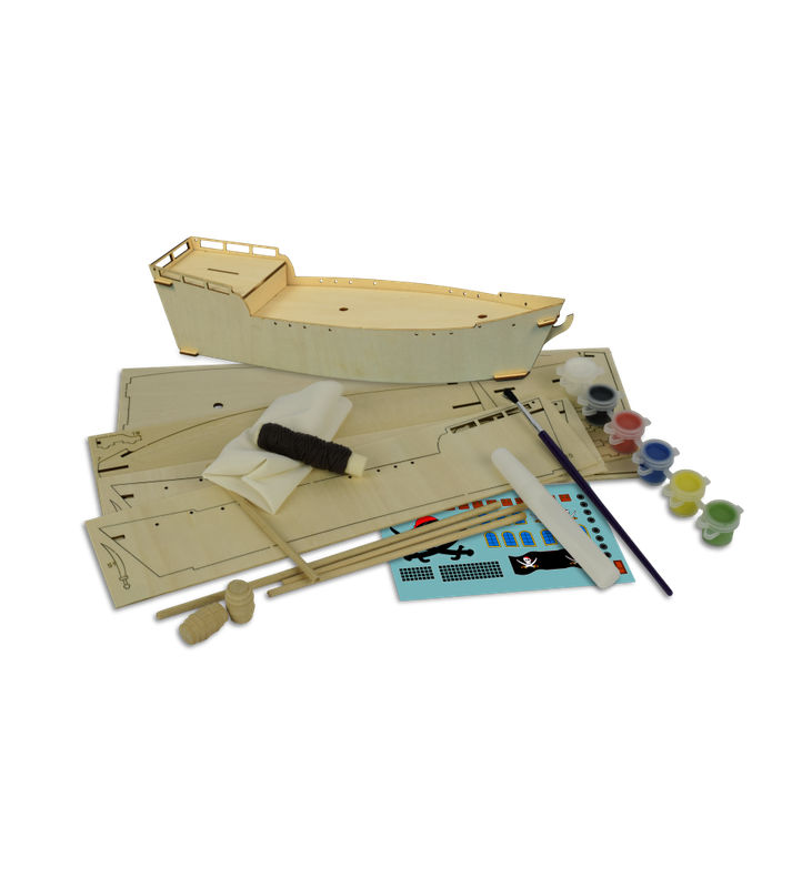 Puzzle 3D Pirate Ship 325mm 63pc (Wooden)