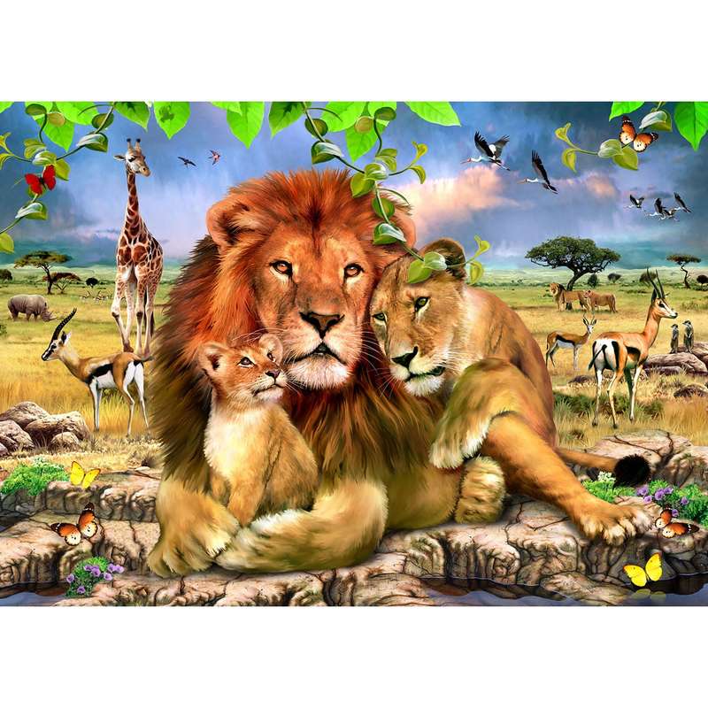 Puzzle 48pc Lion Family (Family Pride)