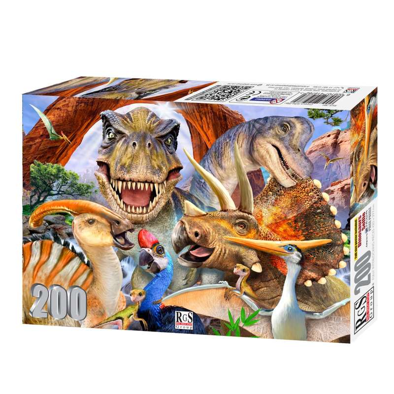 Puzzle 48pc Dino Family (Dino Selfie)
