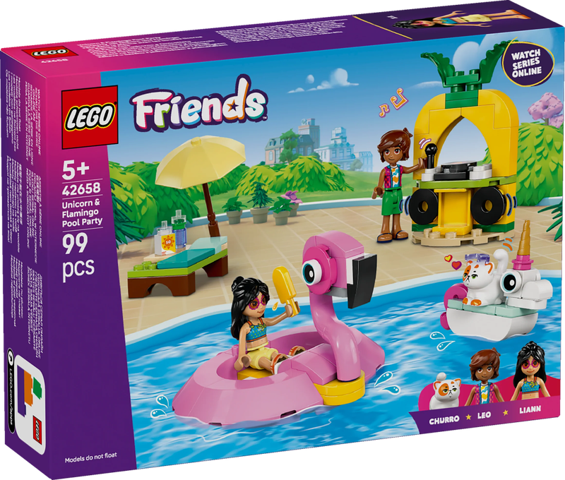 42658 Unicorn & Flamingo Pool Party Friends