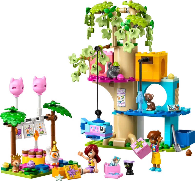 42666 Cat Birthday Party & Tree House Friends