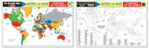 Countries Of The World Write A Mat