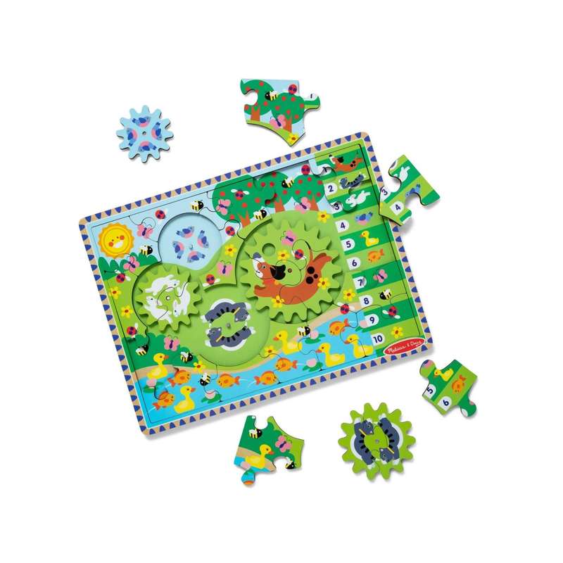 Animal Chase - I Spy Wooden Gear Puzzle