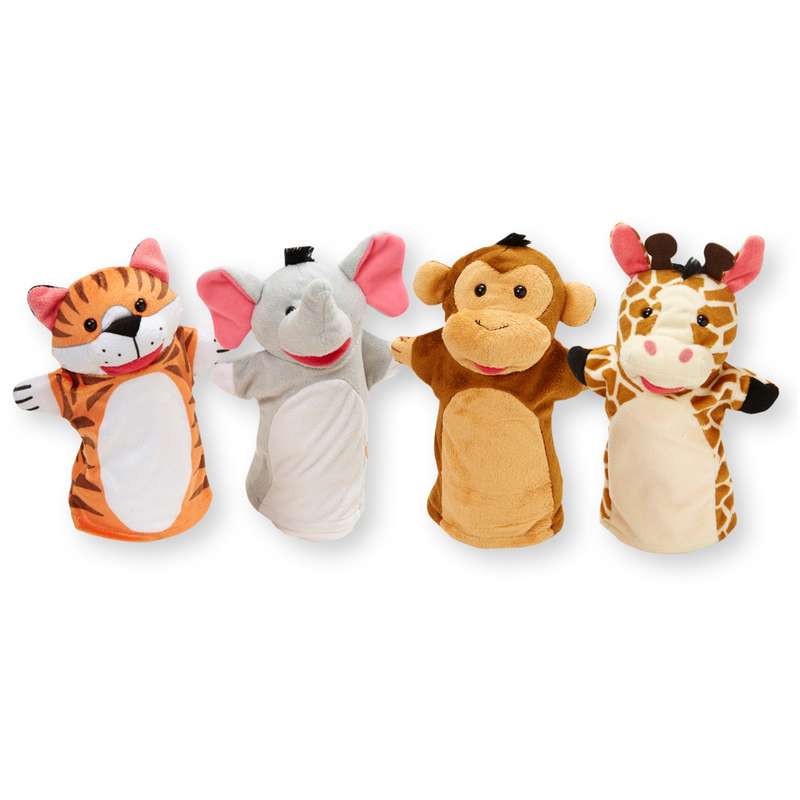 Zoo Friends Hand Puppets 4pc