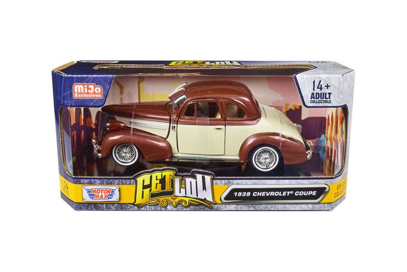 Chevrolet Coupe Get Low Brown/Cream 1939 (scale 1 : 24)