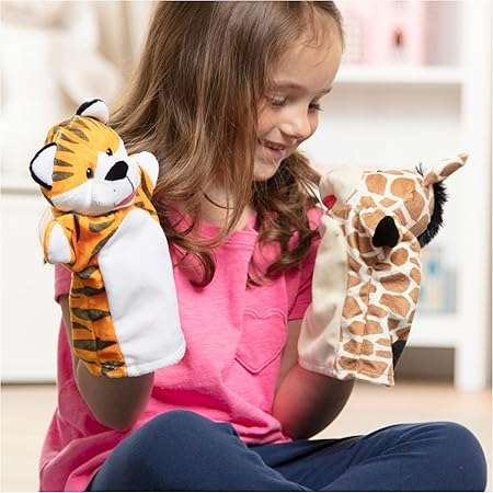 Zoo Friends Hand Puppets 4pc
