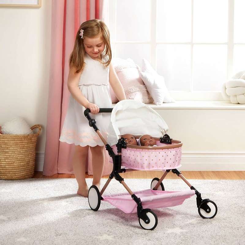 Babi 14 Inch Baby Doll Double Stroller