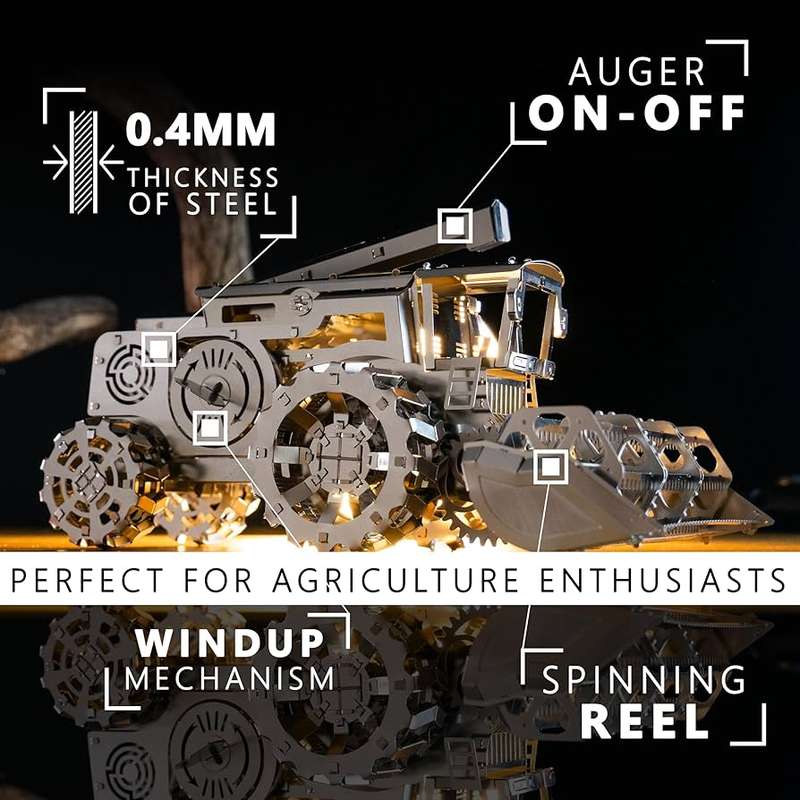 Puzzle 3D Harvester Combine Harvester 148pc (Metal Time)