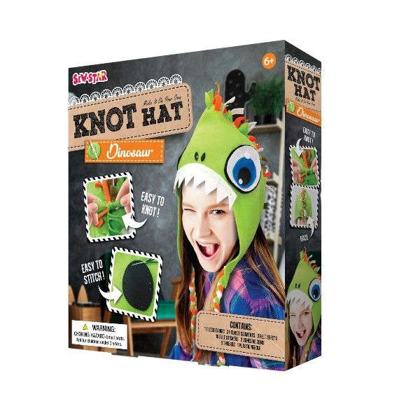 Sew Star Knot Hat Dinosaur (Boxed)