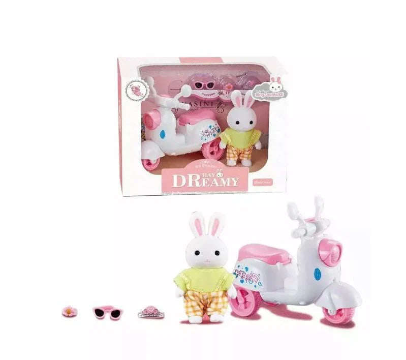 Dreamy Bay - Bunny Figurine with Scooter & Acc (Boxed)