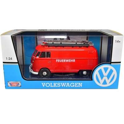 Volkswagen Type 2 T1 Fire Truck with Aerial Ladder Red 1/24