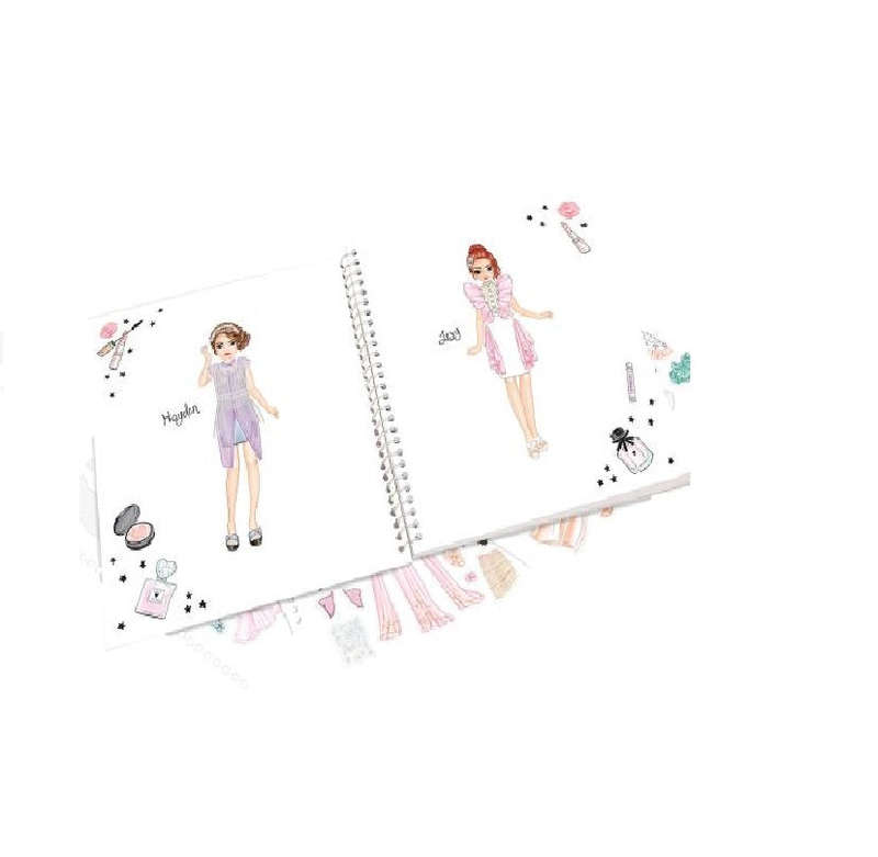 Top Model Create Your Glam Look Colouring Sticker Book