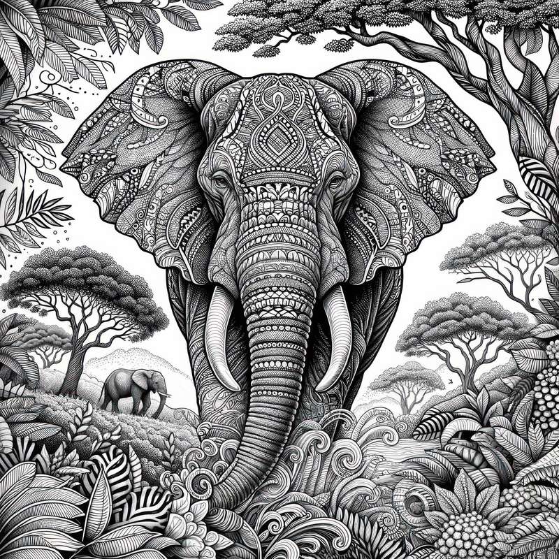 Fine Art - Majestic Elephant 300 x 300mm