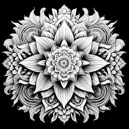 Fine Art - Moody Mandala 595 x 595mm