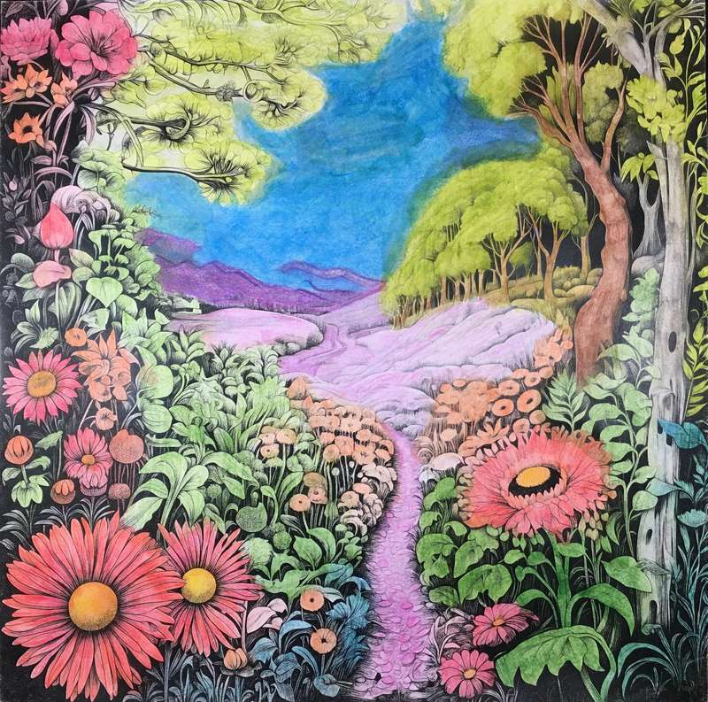 Fine Art - Meadow Oasis 300 x 300mm