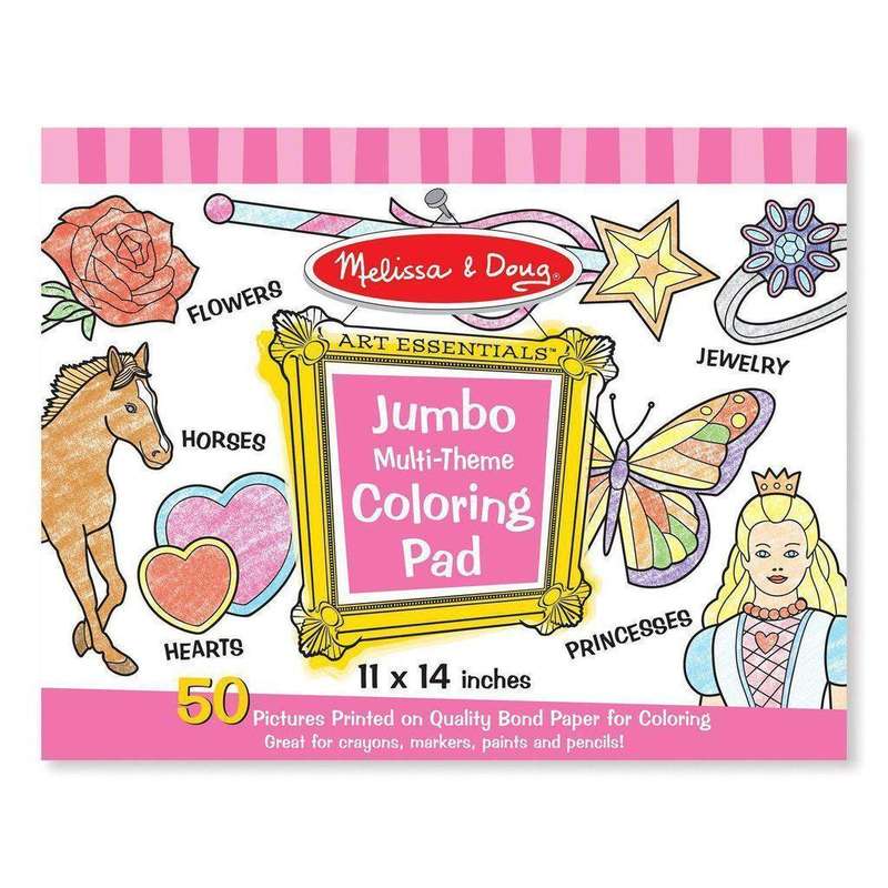 Jumbo Colouring Pad - Pink