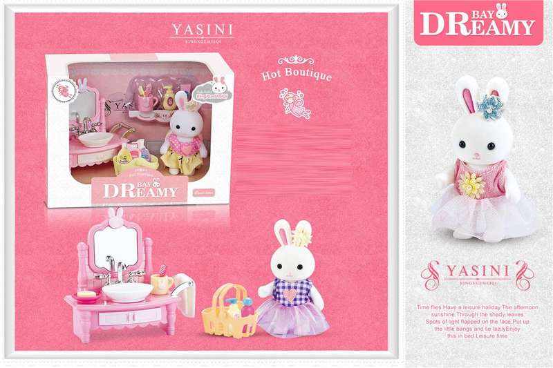 Dreamy Bay - Bunny Figurine with Sink & Acc (Boxed)