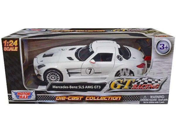 Mercedes Benz SLS AMG GT3 GT Racing White #7 (scale 1 : 24)