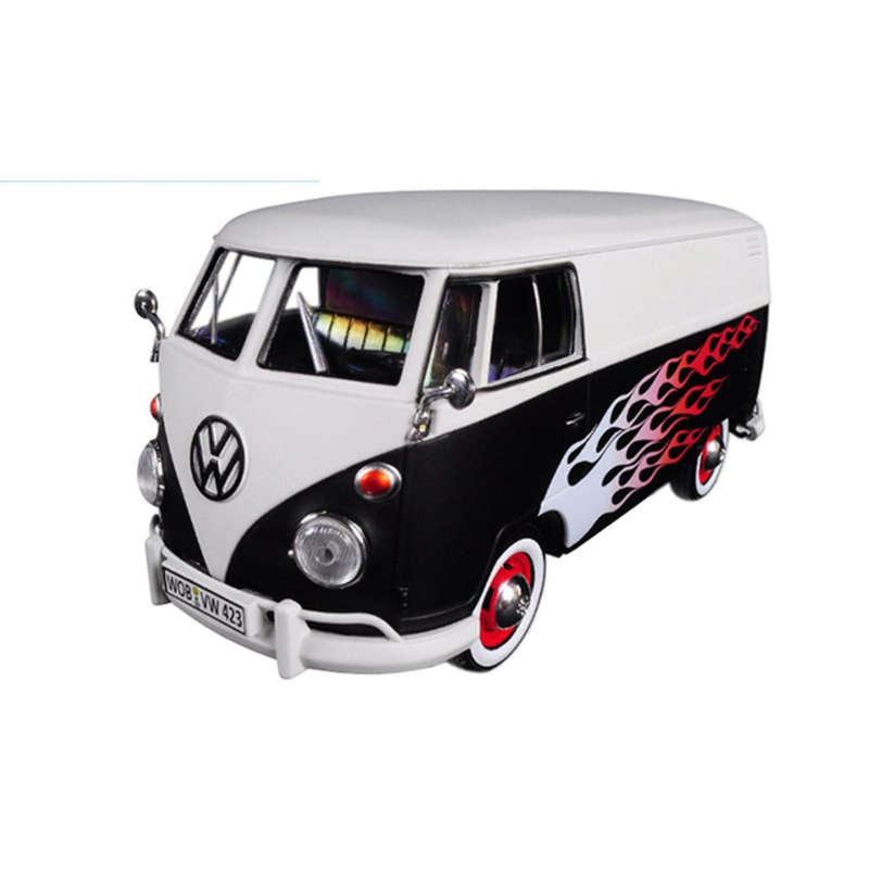 Volkswagen Type 2 (T1) Delivery Van Black/White (scale1:24)