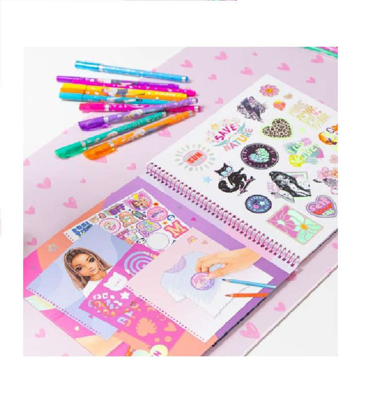 Top Model T Shirt Designer Colouring Book