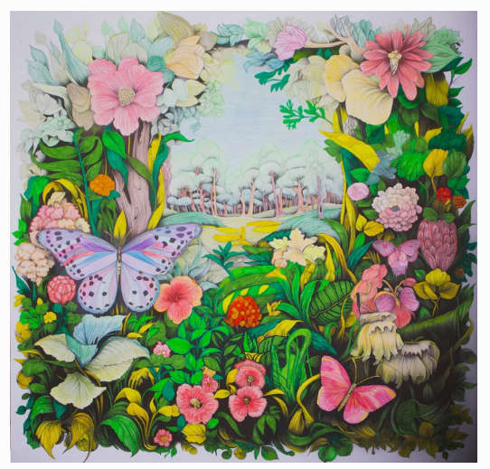 Fine Art - Butterfly Meadow 595 x 595mm