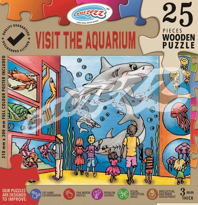 Puzzle 25pc Visit The Aquarium (Wooden)