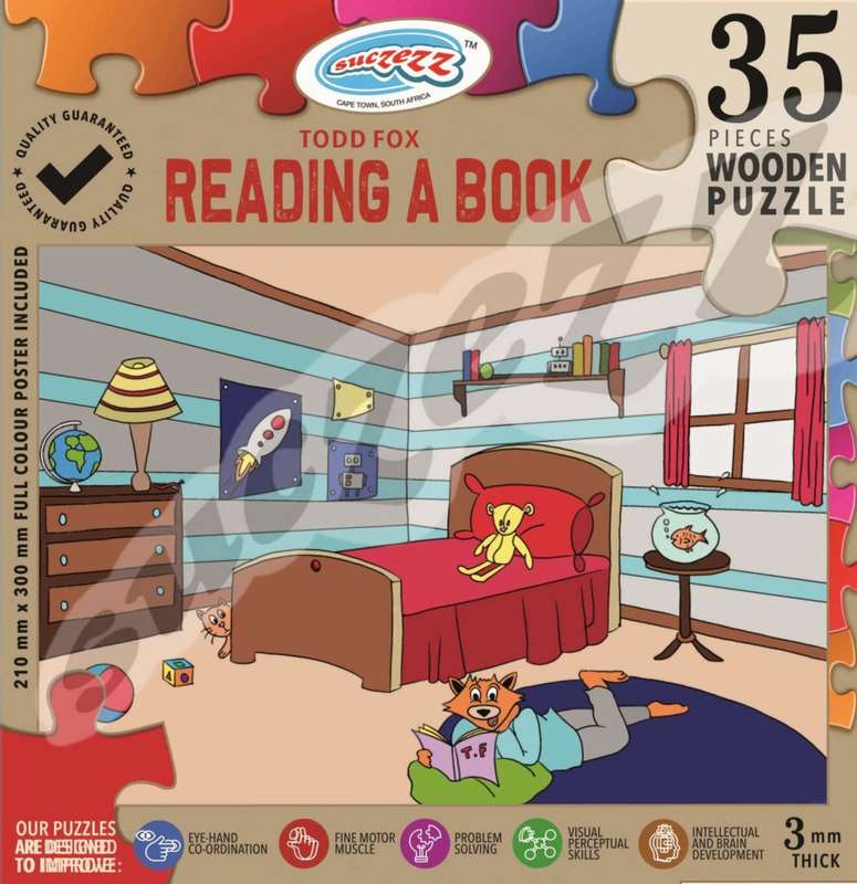 Puzzle 35pc Todd Fox Reading A Book