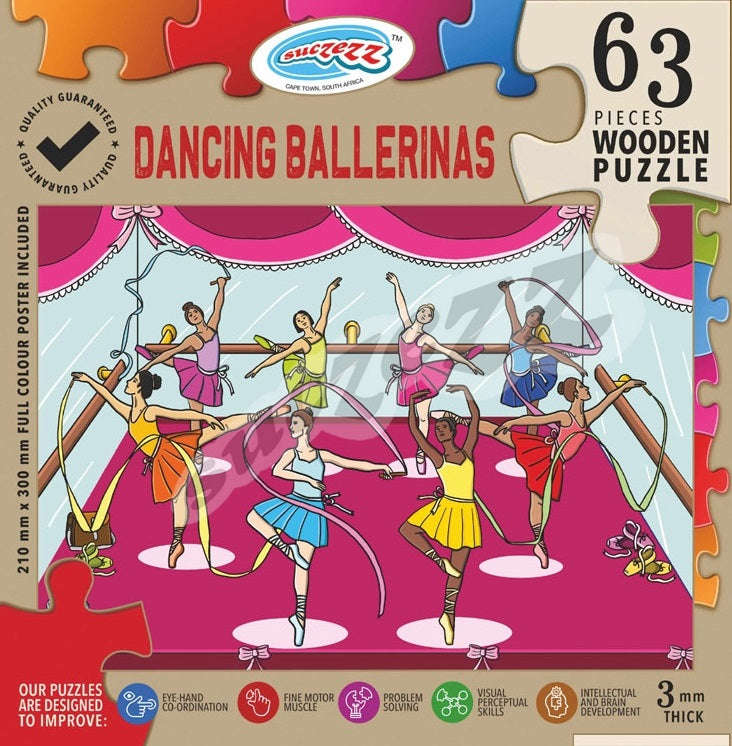 Puzzle 63pc Dancing Ballerinas