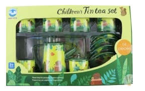 Tin Woodland Feel Tea Set (green box)