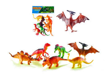 Dinosaur W/Pterodactyl In Bag 6 Pce