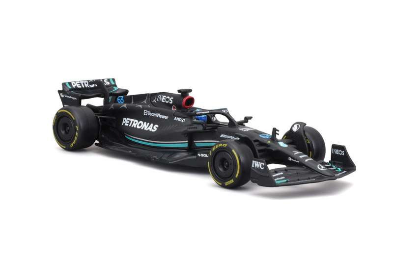 Mercedes AMG F1 W14 2023 #63 with Hat (scale 1 : 43)