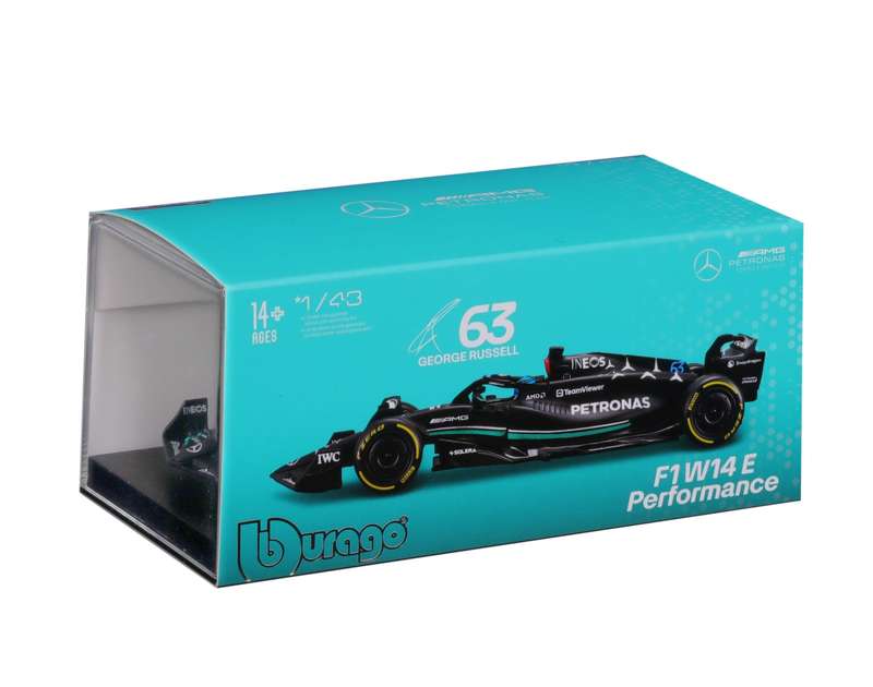 Mercedes AMG F1 W14 2023 #63 with Hat (scale 1 : 43)