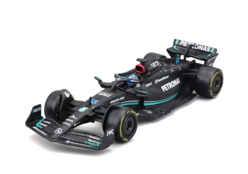 Mercedes AMG F1 W14 2023 #63 with Hat (scale 1 : 43)