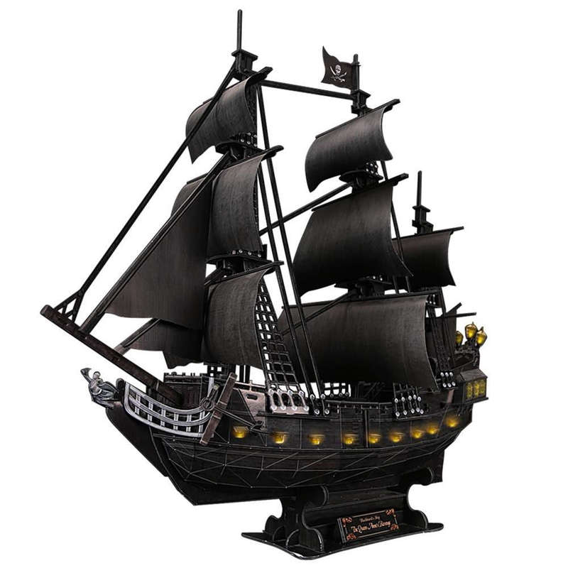 Puzzle 3D Queen Anne's Revenge 293pc with LED