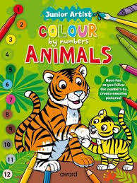 Colour By Numbers - Animals (Green)