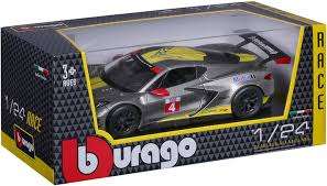 Chevrolet Corvette C8.R 2020 Grey & Yellow (scale 1 : 24)