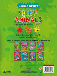 Colour By Numbers - Animals (Green)