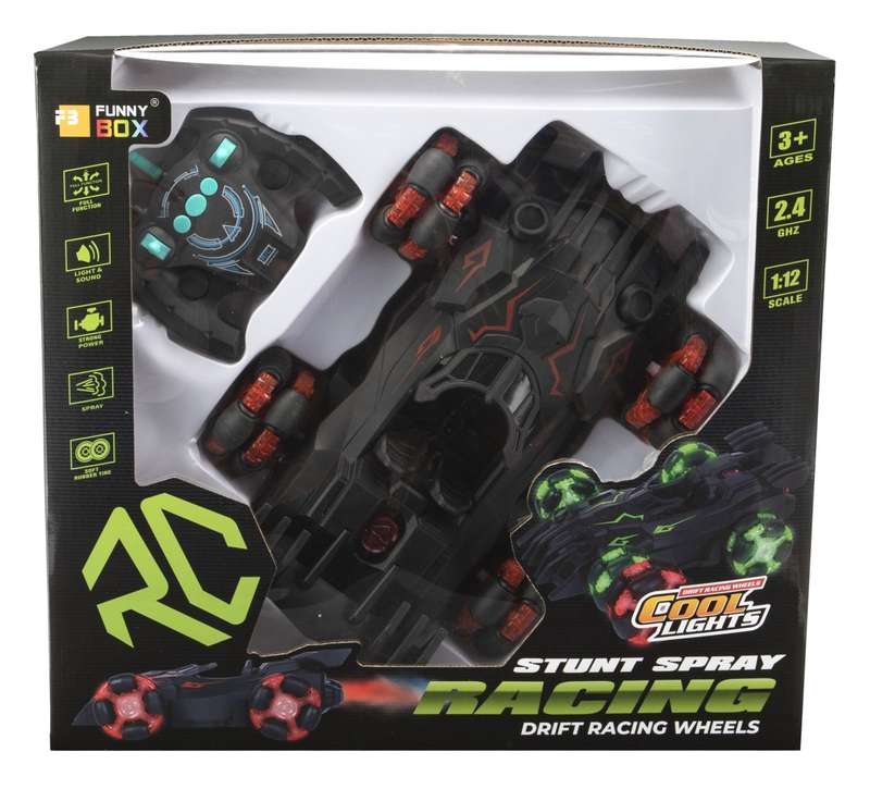 R/C Light Spray Drift Car Red (28cm)