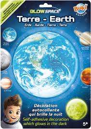 Glow In Dark Earth Self Adhesive Decoration