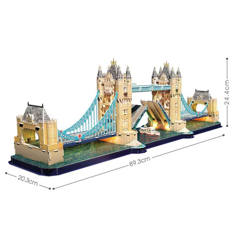 Puzzle 3D Tower Bridge with LED Unit 222pc