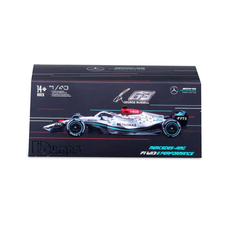 Mercedes AMG F1 W13 2022 with Helmet #63  (scale 1 : 43)