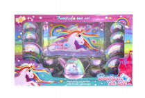 Unicorn Print Metal Tea Set