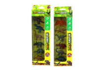 Dinosaurs In W/B 6Pc Asst