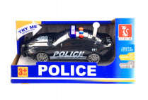 Friction Black Police Car with Light & Sound (Police)