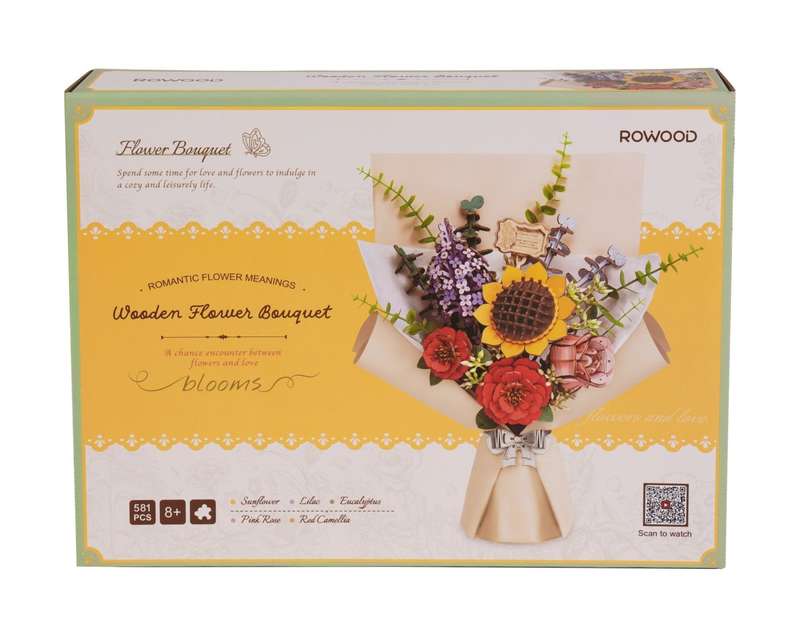 Puzzle 3D Flower Bouquet 581pc (Rowood)