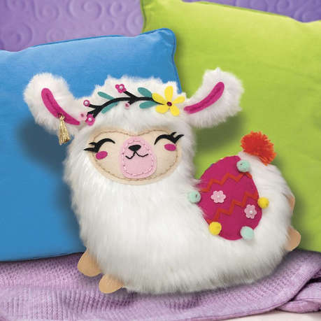 Sew Star Furry Llama Pillow Sewing Craft Kit (Boxed)