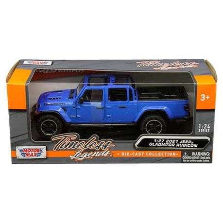 Jeep Gladiator Rubicon Open Top Blue 2021 (scale 1 : 27)