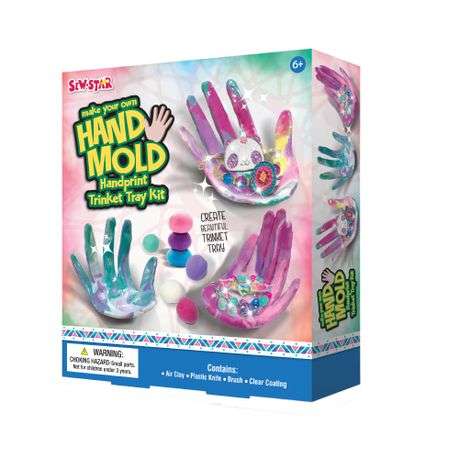 Sew Star Make Your Own Hand Mold Handprint Trinket Tray Kit