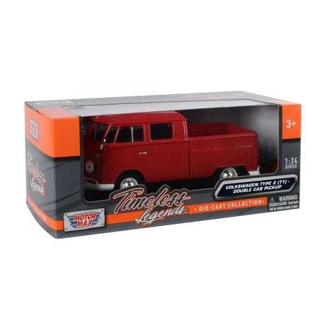 VW Type 2 (T1) Pickup Red (scale 1:24)