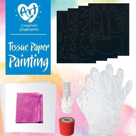 Sew Star DIY Tissue Paper Painting Art Kit (Boxed)